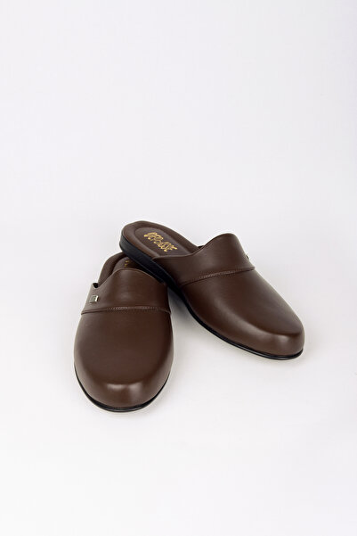 DEPASSE Brown Men's Home Guest Dowry Bundle and Groom Slippers
