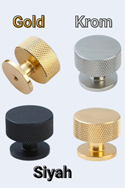 Trendaks 2'li Gold Gold Topuz Kulp | Avrupa Tarzı Gardırop Kulpu | Şifonyer&A...