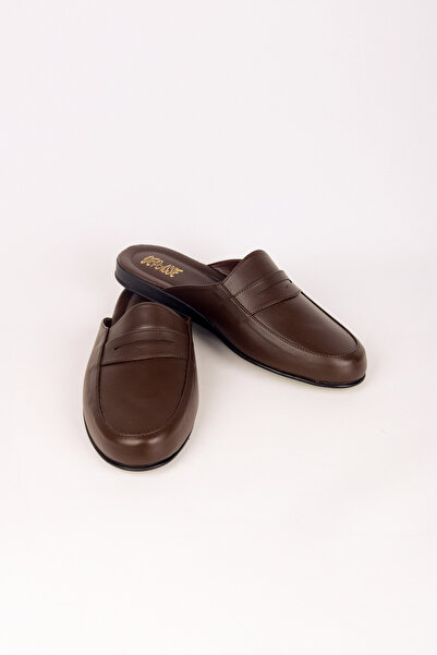 DEPASSE Brown Men's Home Guest Dowry Bundle and Groom Slippers