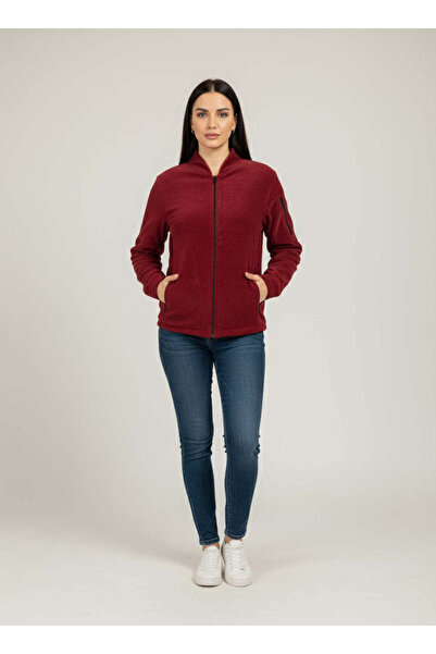 DEMOTEKS Bordeaux Unisex Ιατρική ζακέτα με τσέπες και φερμουάρ