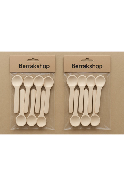 abenim Bambu Baharat Kaşığı Ve Ölçek Kaşığı, Bambu Reçel Bal Kaşığı 12 Adet