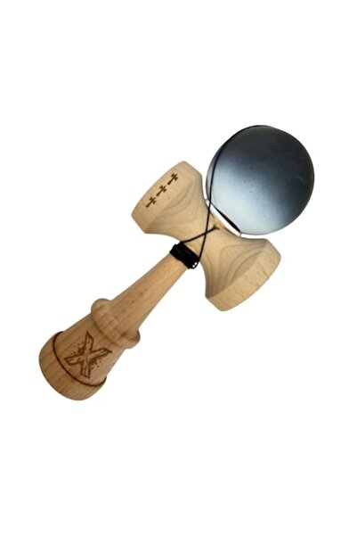 LEIBOO Kendama X Rubber Grip Big Cup V3, Lemn, 18 cm, Rulment metalic, Coardă...