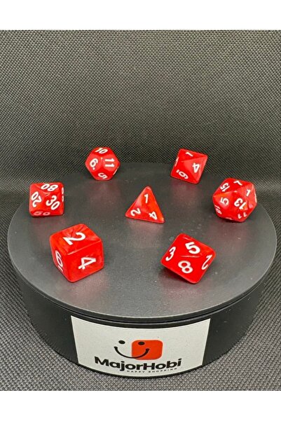 Major Hobi Dnd Frp 7-Piece Dice Set – Pearlescent Red |   Dungeons & Dragons ...
