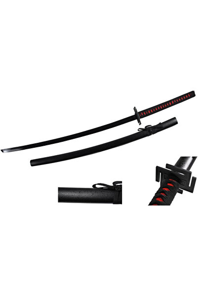 REZZOSS بليتش إيتشيجو كوروساكي بانكاي سيف 104 سم تينسا زانجيتسو نسخة طبق الأصل من الكاتانا الخشبية لعبة كوسبلاي للأطفال