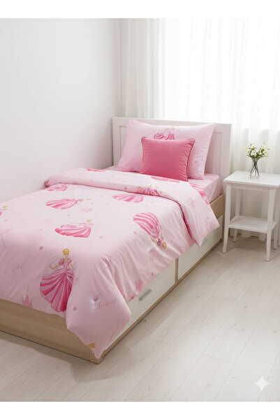 Alpateks Home طقم غطاء لحاف فردي من القطن 100% (مع شرشف مطاطي)