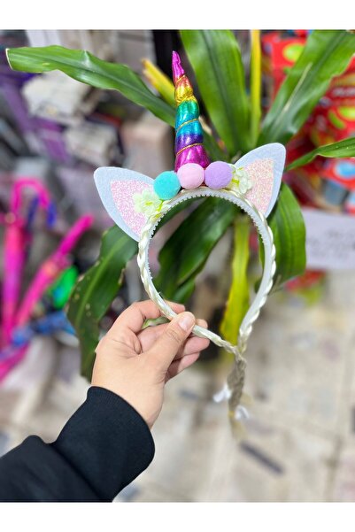 EyER Shoping Unicorn Figured Hair Crown White