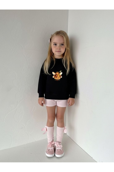 LORVEX Swea tricou cu guler rotund pentru copii și adulți – Imprimeu drăguț c...