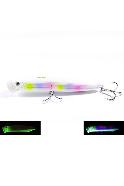 Fujin Salt Popper 12cm 30gr Su Üstü Maket Balık 018 Pearl Rainbow Glow