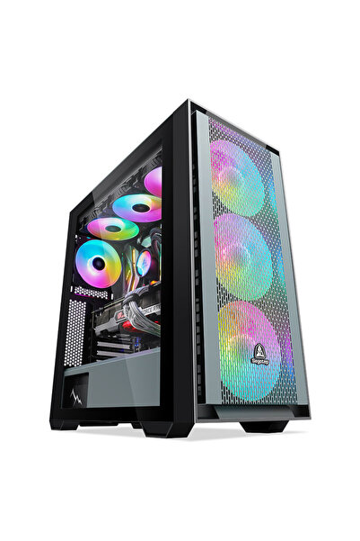 Segotep Gank 360 Siyah 750W 80+ Bronze PCIE 5.1 Midi Tower Kasa (ARGB Fan)