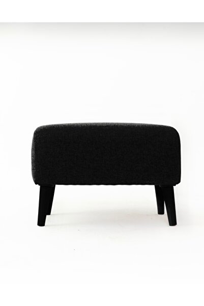 Lütfiye Gündoğan Puf ayak uzatmalık leke tutmaz keten kumaş siyah