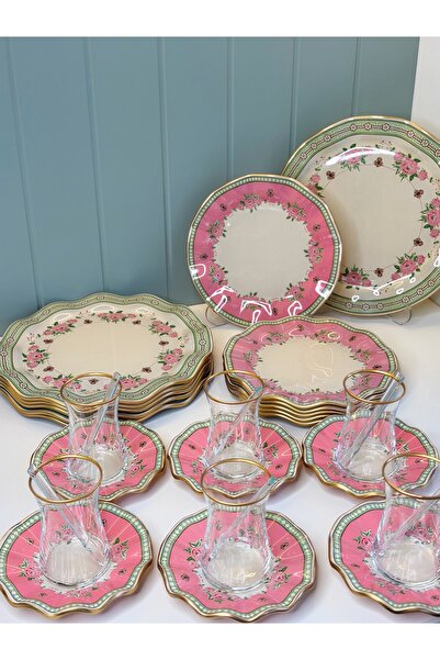 cicizuccaciye Flowers 30 Parça Çay / Kahvaltı Takımı