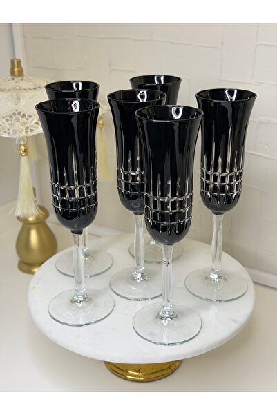 cicizuccaciye 6-Person Black Coffee Side Water Glass