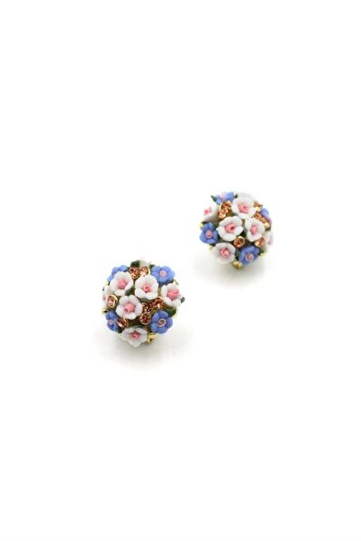 toyigoo Flower bouquet earrings - blue