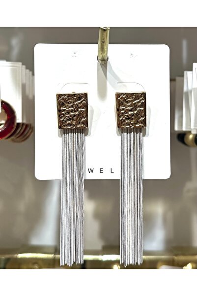 GLOW ACCESSORIES BAE White Dangle Gold Earrings Zra Model