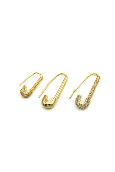 toyigoo 3-Piece Filkette Earrings - Gold