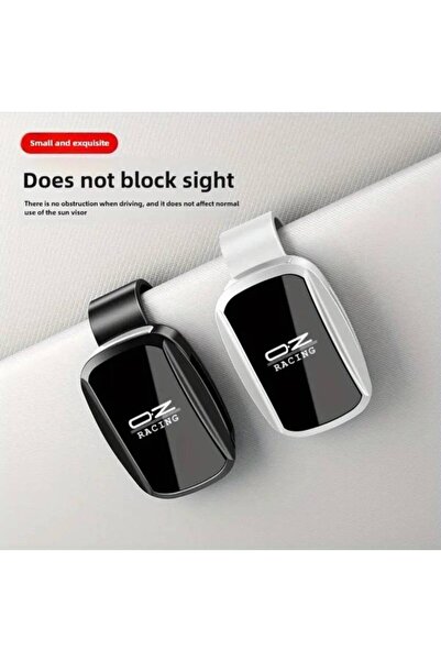 OZ Racing حامل نظارات السيارة - مشبك نظارات شمسية دائري متين، سهل التركيب