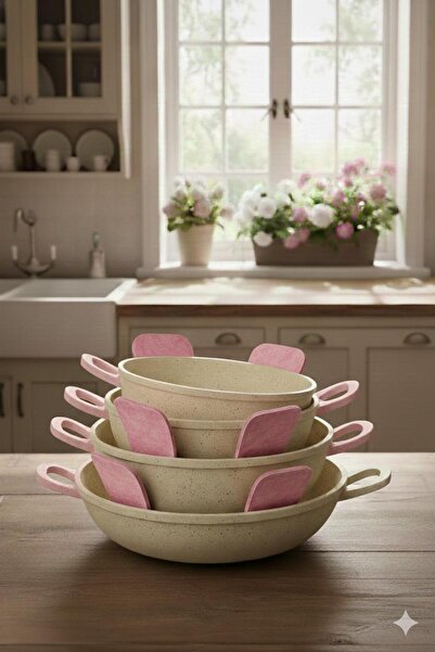 Astra Market 6 lı Keçeden Tava Tencere Borcam Koruyucu Düzenleyici Çizdirmez ...