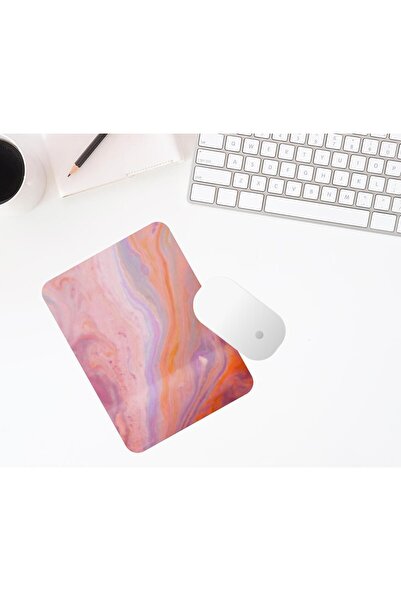 FenerciHediyelik Pembe Turuncu Renkli Bilek Destekli MousePad