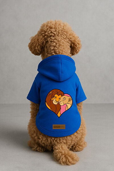 Monopetz Printed Dog and Cat Clothing & Dress with Fleece Inside - Blue Color...