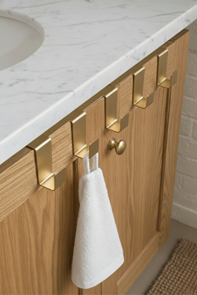 Grandmix Kancalı Metal Duvar Askısı Çok Amaçlı Mutfak Banyo Askılığı 30 cm