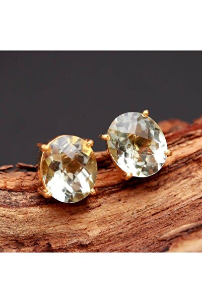 alpsilverart Kadınlar İçin Minimal Tasarım Yeşil Ametist Taşlı 925 Ayar Gümüş...