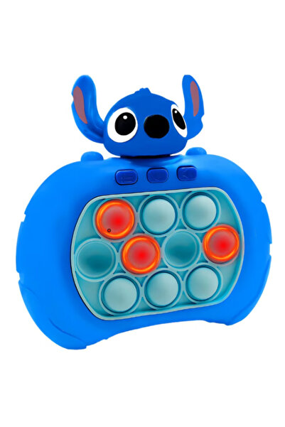 ZimbaShop Joc interactiv Pop-It Console albastru, anti-stres, cu sunete si lumini