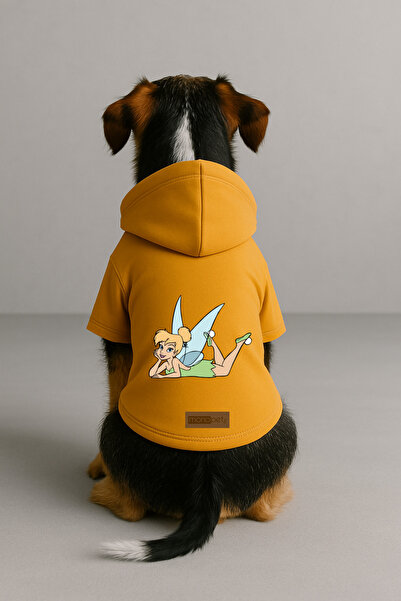 Monopetz Printed Dog and Cat Clothing & Dress with Fleece Inside - Yellow Col...