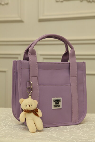 ZİVORA Τσάντα χιαστί και ώμου Buzi Fabric με αρκουδάκι και λουράκι κολόνας