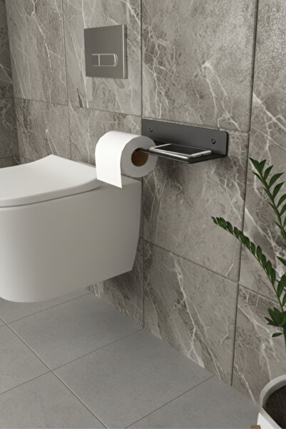 Grandmix Raft metalic pentru baie și suport pentru hârtie igienică Design mod...