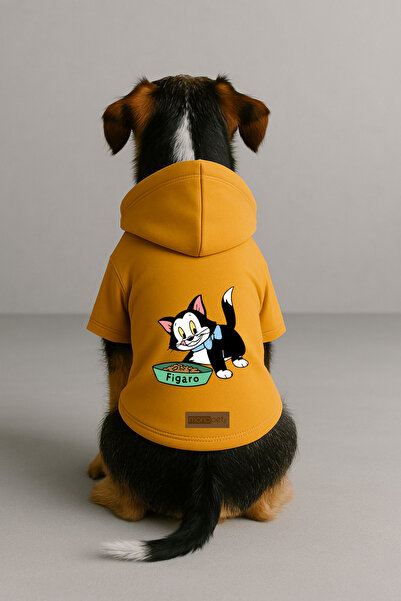 Monopetz Printed Dog and Cat Clothing & Dress with Fleece Inside - Yellow Col...