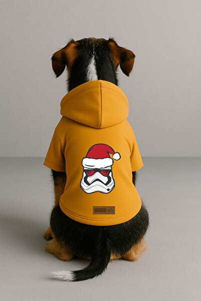 Monopetz Printed Dog and Cat Clothing & Dress with Fleece Inside - Yellow Col...