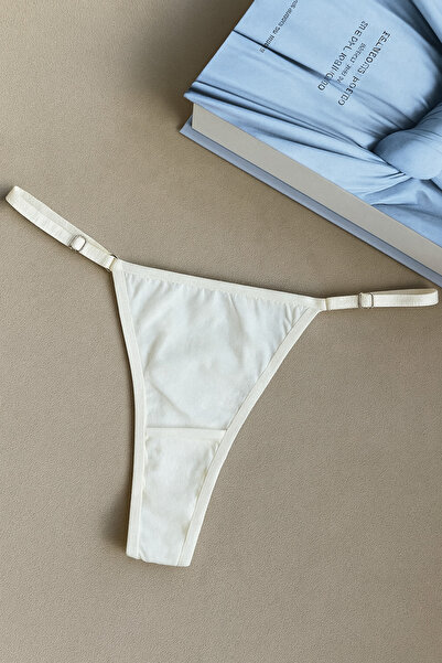 YOYYO Tanga reglabilă în talie pentru femei, chiloți din bumbac Lenjerie de z...