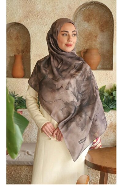 Butik Yeni Sezon Kaymayan Batik Desen Gül Motifli Pamuklu Koza Şal