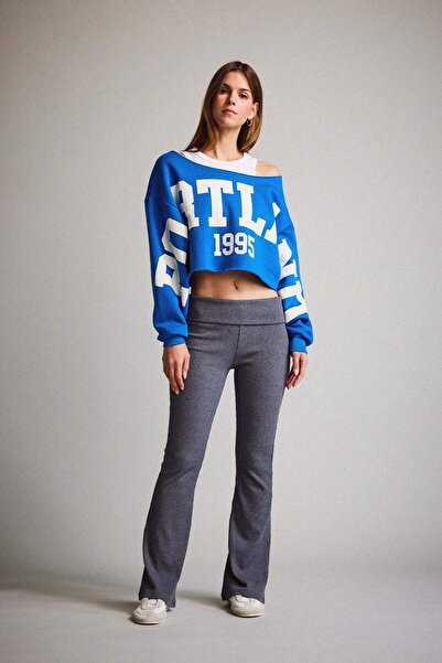 DeFacto Beli Folded Knitwear Trousers G2964Ax25Wn