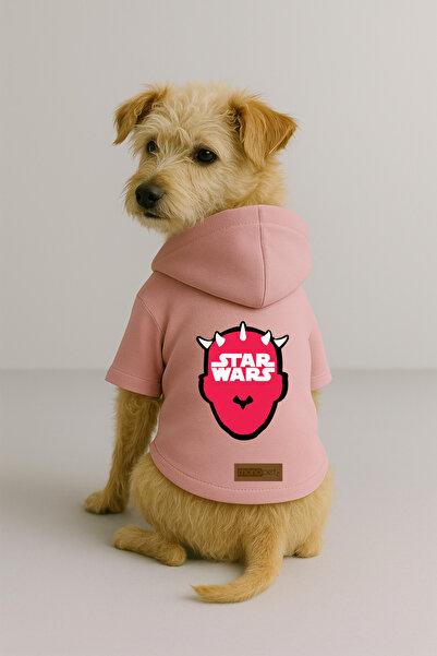 Monopetz Printed Dog and Cat Outfit & Dress with Fleece Inside - Pink Color K...