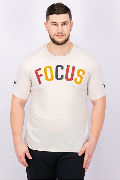 Under Armour Men Round Neck Short Sleeve Graphic T-shirt, White Combo