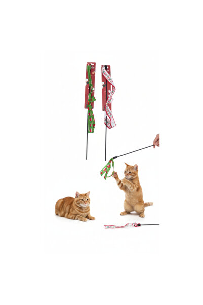 MericLine قضيب صيد لعبة القطط بموضوع السنة الجديدة