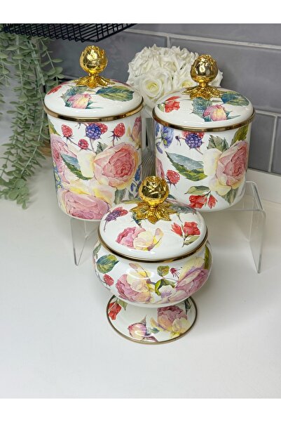 cicizuccaciye Loren 3 Lü Emaye Set