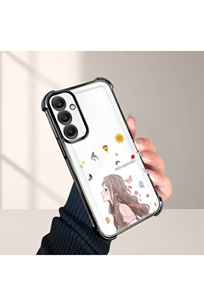 Hontinga جراب هاتف شفاف متوافق مع سامسونج جالاكسي A25 مصنوع من السيليكون المق...