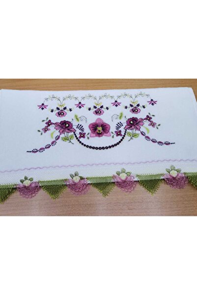 Firdevs moda çeyiz Çeyizlik İğne Oyalı Kadife Havlu