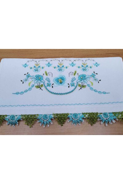 Firdevs moda çeyiz Çeyizlik İğne Oyalı Kadife Havlu