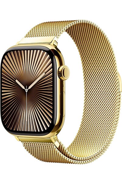 HYX حزام Milanese Loop Band لساعة Apple Watch (38/40/41 مم) من الفولاذ المقاو...