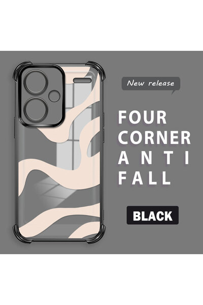 Hontinga حافظة هاتف شفافة متوافقة مع شاومي ريدمي نوت 13 برو بلس 5G بنمط مطبوع...