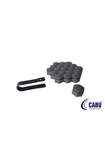 CABU 220652 - BİJON KAPAĞI KÖMÜR METALİK 22×21mm INSIGNIA- A 20 ADET 220644