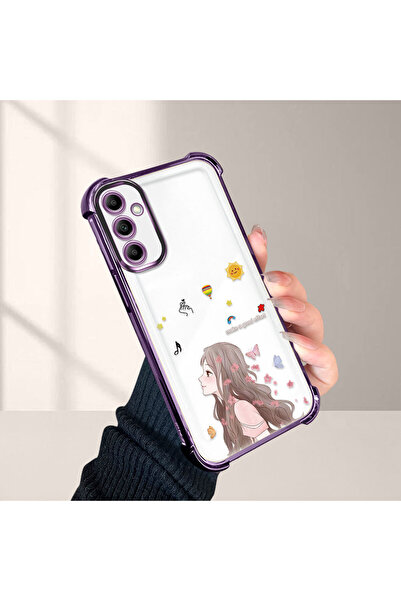 Hontinga حافظة هاتف شفافة متوافقة مع سامسونج جالاكسي A14 مصنوعة من السيليكون ...