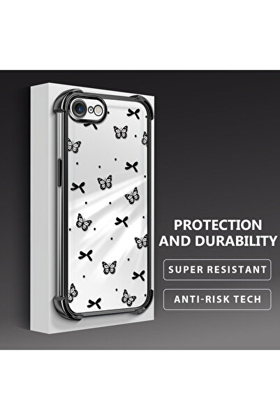 Hontinga حافظة هاتف شفافة من السيليكون الناعم متوافقة مع هاتف iPhone 7/8/SE 2...