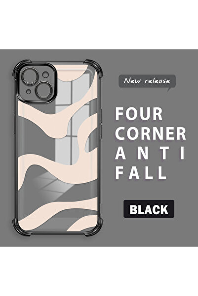 Hontinga حافظة متوافقة مع هاتف iPhone 15 Plus، حافظة هاتف من السيليكون الشفاف...