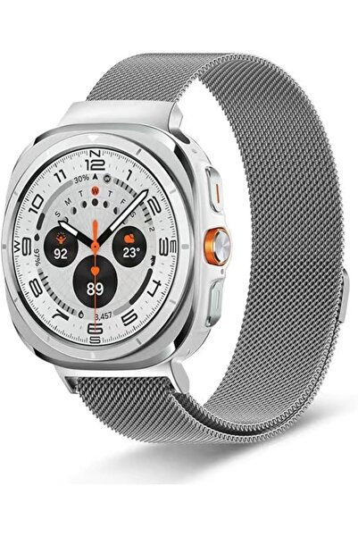 HYX سوار ميلاني من الفولاذ المقاوم للصدأ لساعة Samsung Galaxy Watch 7 Ultra (...