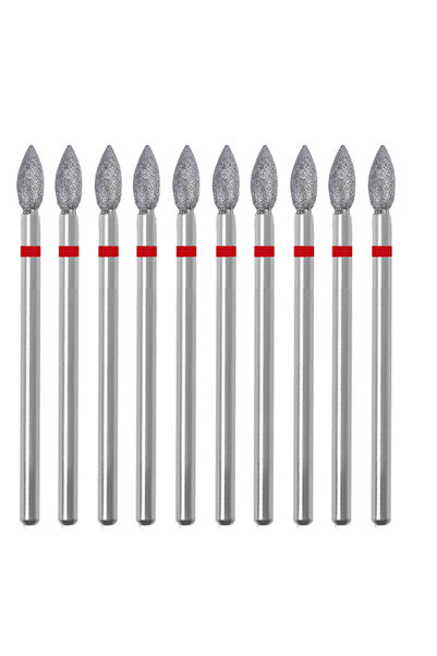 Choice1 NO3 10PCS Diamond Nail Drill Bit Set Electric Milling Cutters For Man...