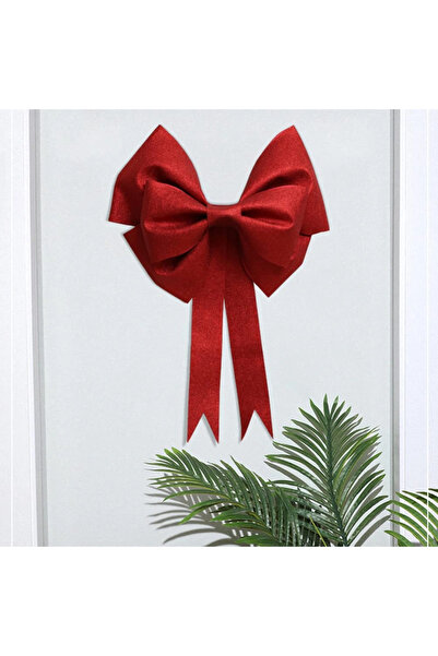 CT STONES Decorare cu fundă Eva cu sclipici roșie, mare și de înaltă calitate...